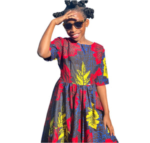 Kiara african prints dress for kids
