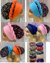 Load image into Gallery viewer, Braided African Turban Auto Headwrap

