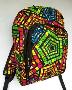 Ankara fabrics African prints Bag pack. ( Kids & Adult )