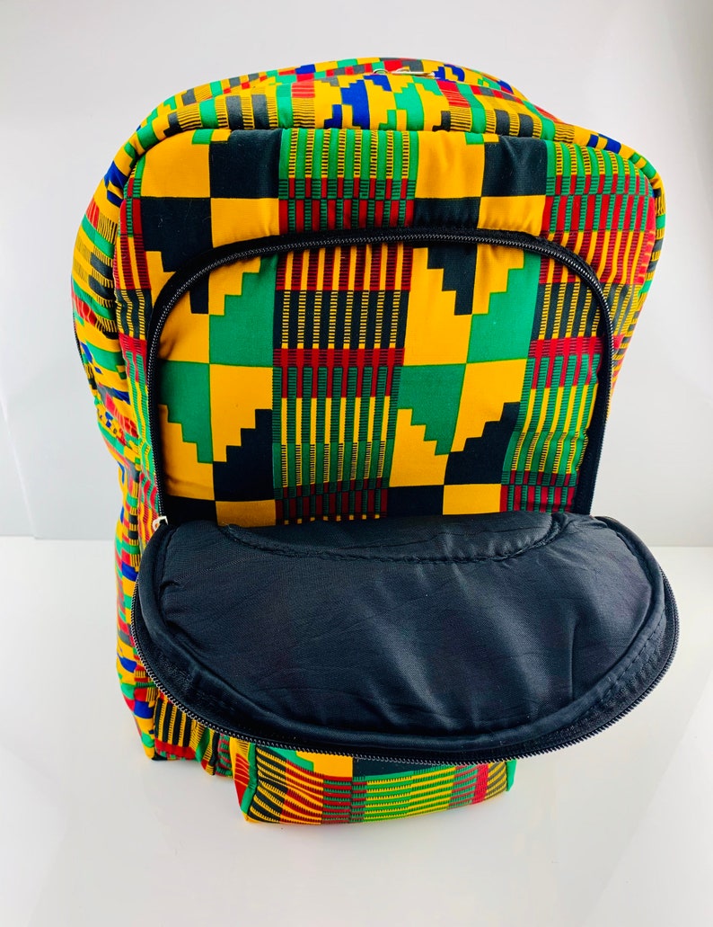 African Kente Print Bag - Ankara Backpack ( Kids & Adult )